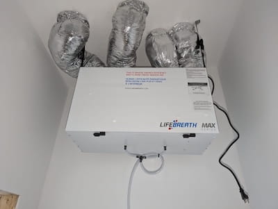 HRV and ventilation installation in Thetis Island, Cowichan Valley, BC, photo 8