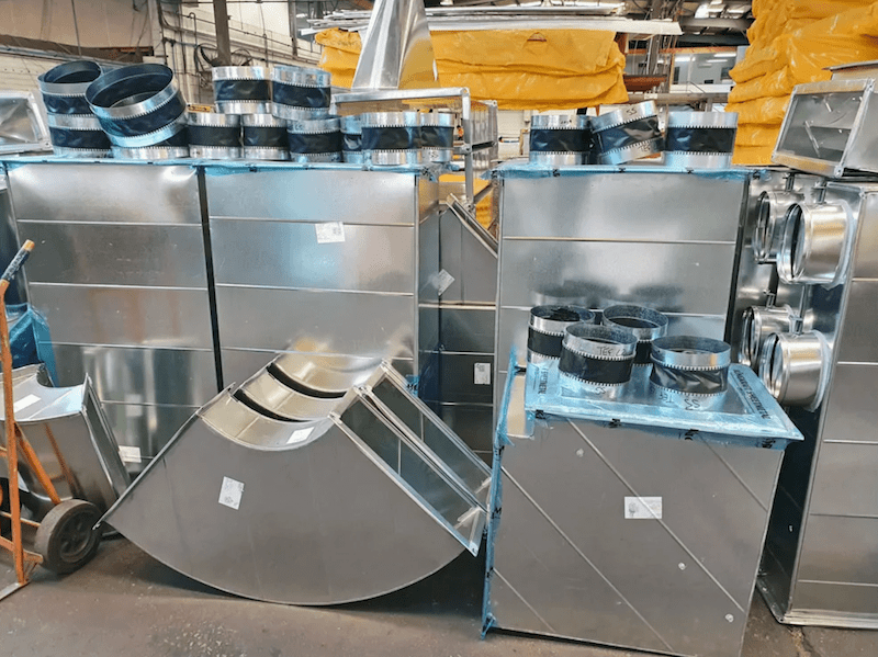 Sheetmetal ductwork and HVAC system